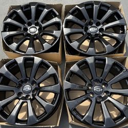 22” Chevy Silverado factory wheels rims gloss black new Tahoe