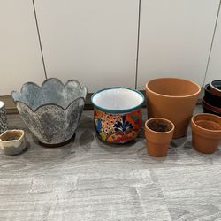 Assortment Of Pots For Plants
