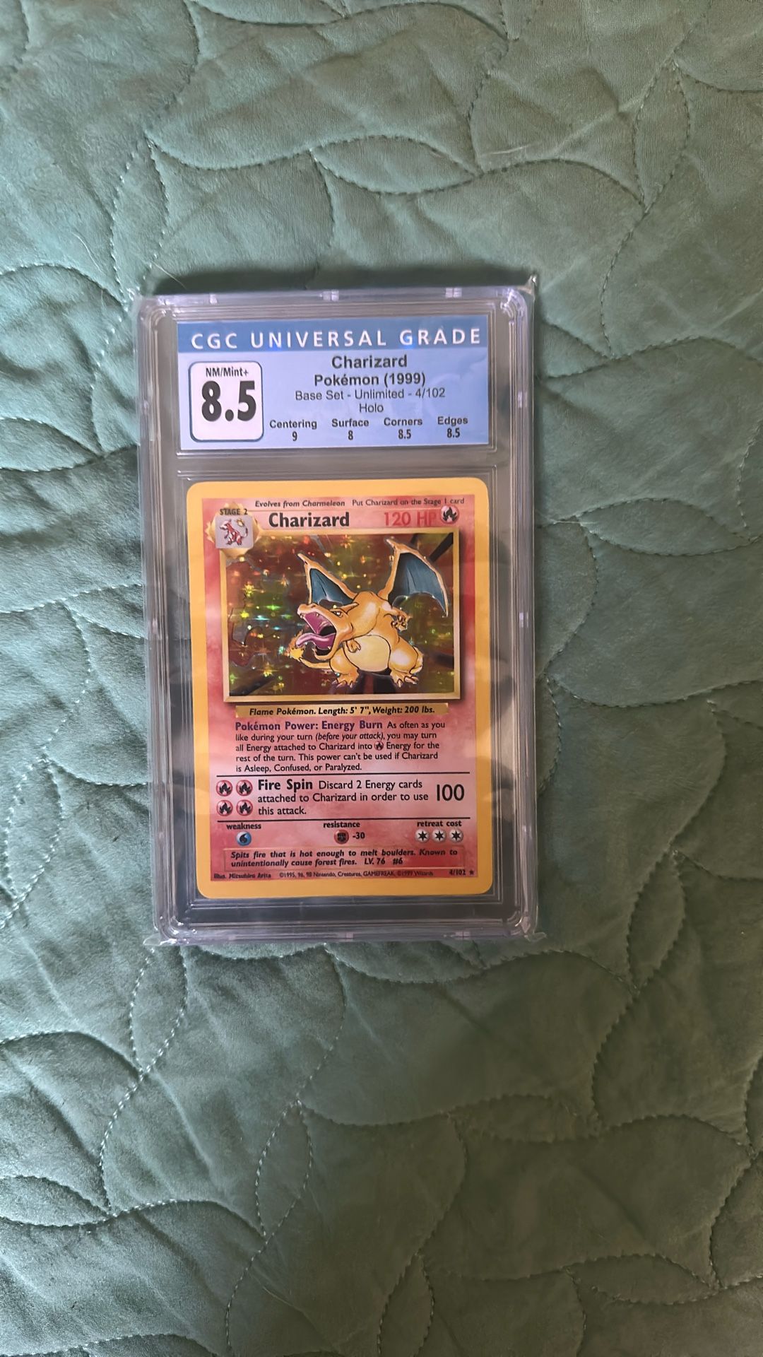 Base Edition Charizard CGC 8.5