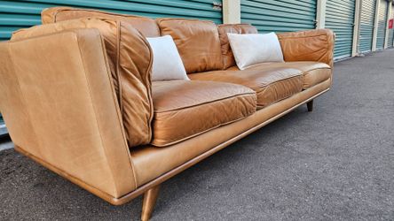 FREE DELIVERY!!! Article "Timber" Leather Sofa ($1.8K Retail...40% OFF!!!)