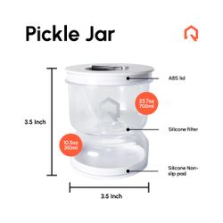 HOURGLASS PICKEL JAR STRAINER 