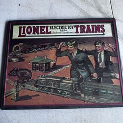 Lionel trains (tin) Sign “Electric Toy” 1924