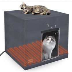 Heated Outdoor Cat House 