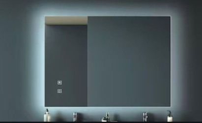 Catalina 32 in. W x 24 in. H Rectangular Led Frameless Wall Mount Backlit Bathroom Vanity Mirror, High Lumen/Waterproof Anti-Fog