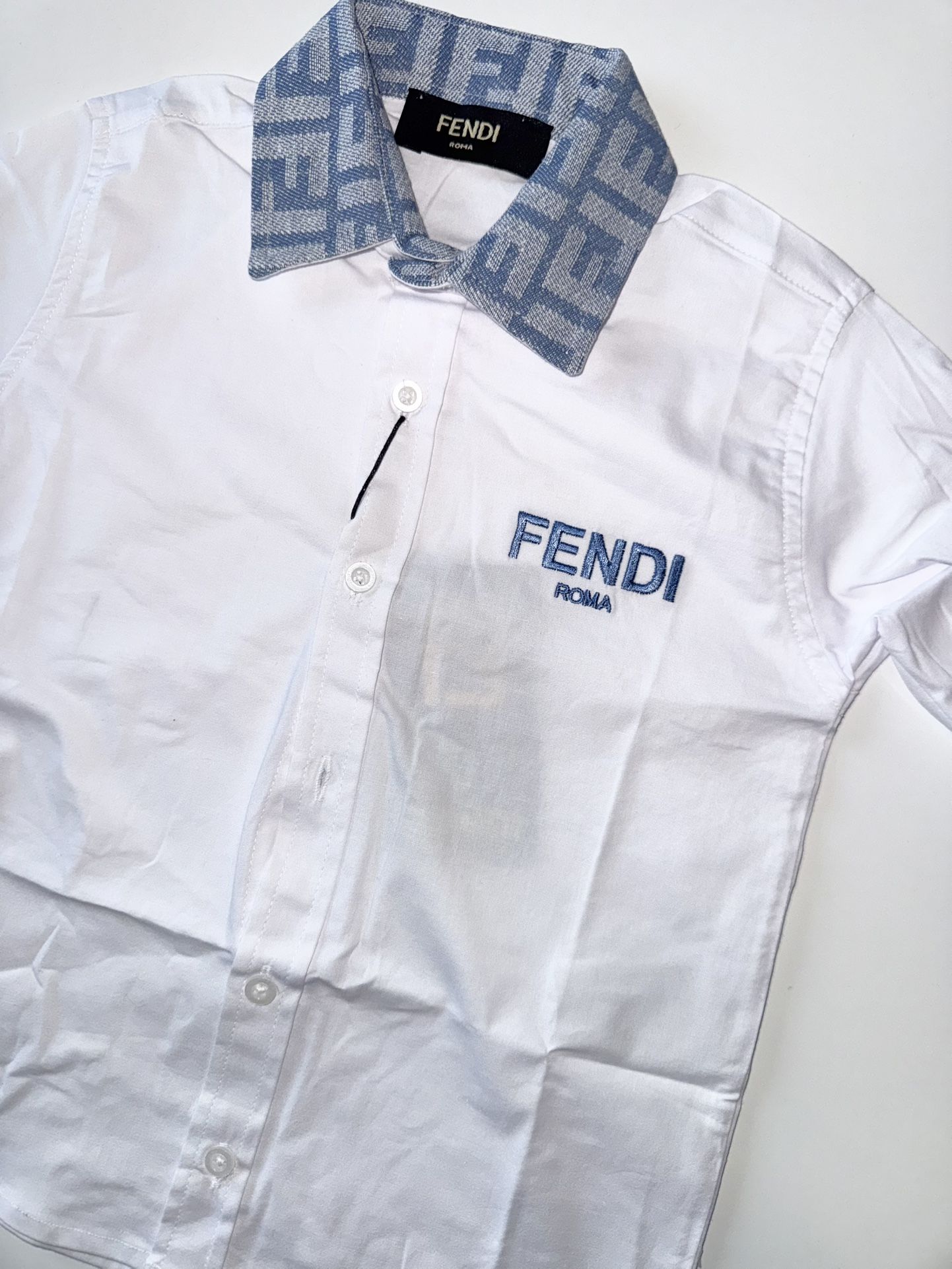 Fendi Toddler Button Down Long Sleeve Shirt