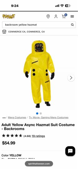 Adult Yellow Hazmat Suit Costume – Backrooms