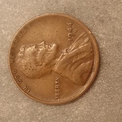 1944 S Lincoln Wheat Cent 