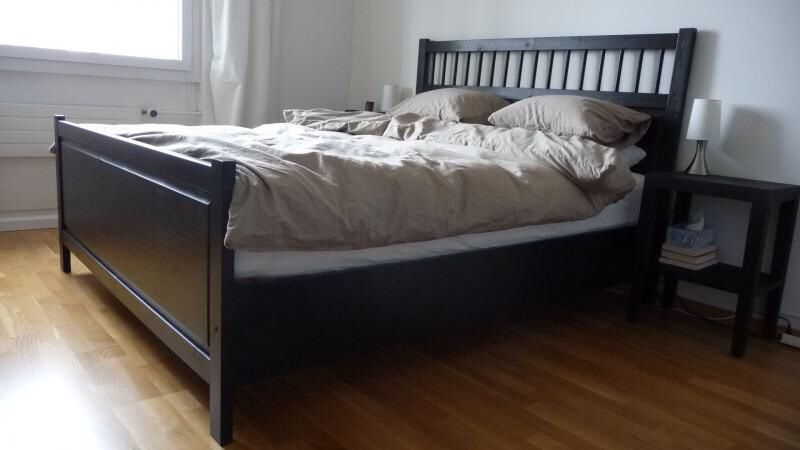 King size Ikea hemnes bed frame complete with upgraded slats - Will Deliver