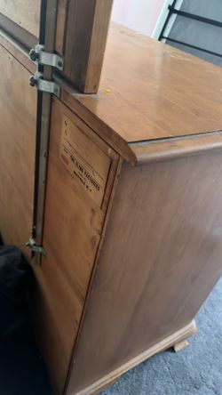 Wood cabinet locking