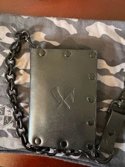 Rusty butcher chain wallet