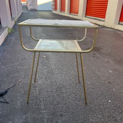 Gold End Table
