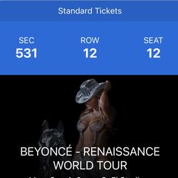 Beyoncé- Renaissance Tour Sept 4th