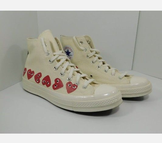 COMME DES GARÇONS PLAY x Converse Chuck Taylor High Top Sneaker Size 9