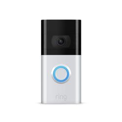 RING DOORBELL 3 Satin Nickel With Battery (Unopened Refurbished)  