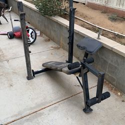 Weight Bench, Missing A Couple Pieces 