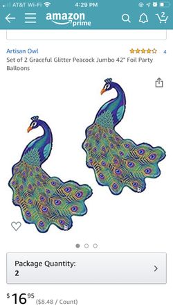 Brand new in package two balloons