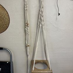 2 Macrame Plant Hangers (Never Used)