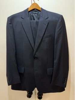 Jos. A. Bank Signature Collection Navy Pinstripe Wool Suit Jacket Blazer 41R