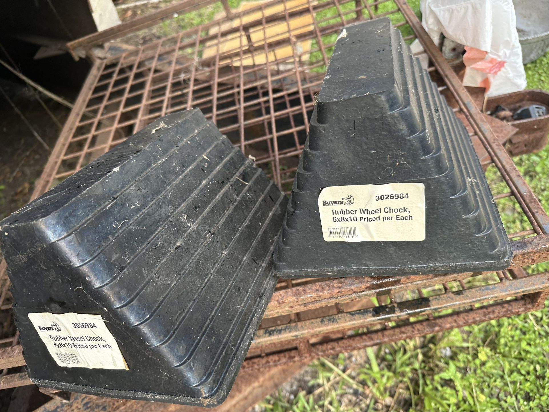 Buyers® Rubber Wheel Chock, 6x8x10 Priced per Each