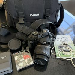 Canon EOS with Lense And Bag