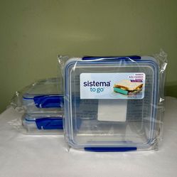 New! 3 BPA-Free Food Containers