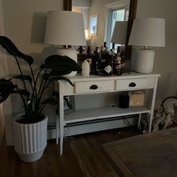 White Console, Buffet Table 