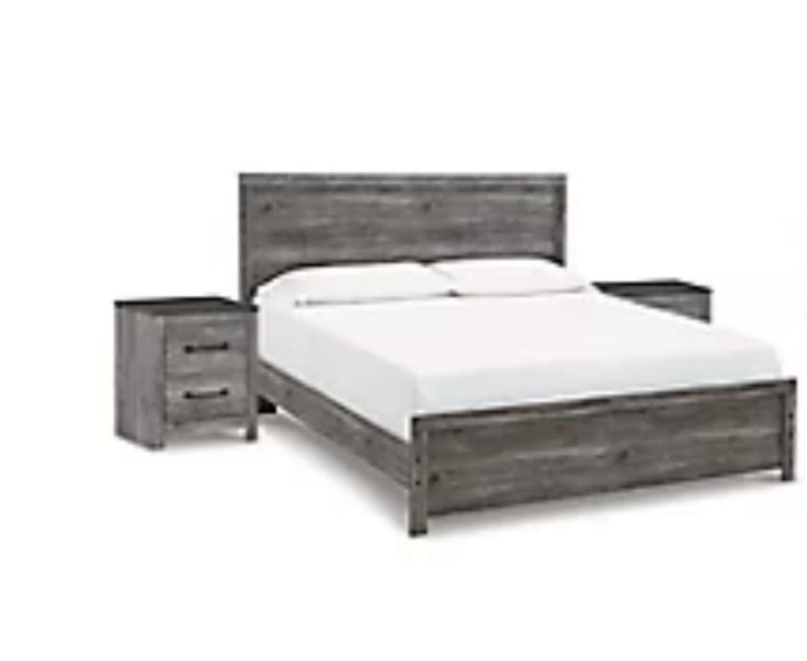 California king Bed Head Board Footboard Amazing Mattress With 2 Side Dressers.