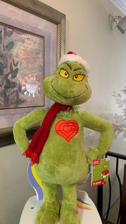 The GRINCH HEART LIGHTS UP 22” Tall Plush