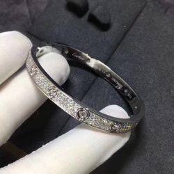 Cartier full diamond black nail bracelet
