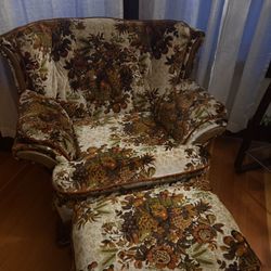 Arm Chair and ottoman 