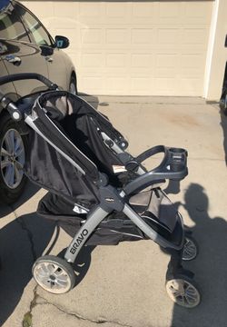 Chicco base, stroller, carset