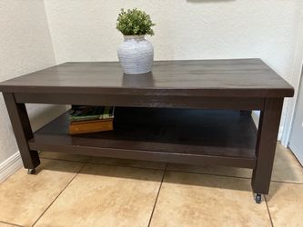 Ashley Furniture Dark wood coffee table