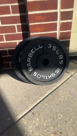 Weight, 35 Lbs Olympic Plates