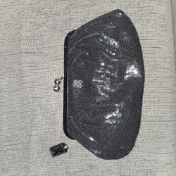 Coach Black Sequin Clutch / Evening Bag – Authentic