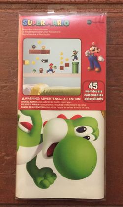 Super Mario bros wall decal
