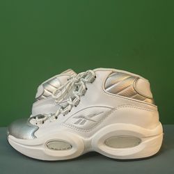 Reebok Question Mid 25th Anniversary Silver Toe Size 9.5