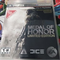 Medal Of Honor Limited Edition PlayStation 3/PS3 (Read Description)
