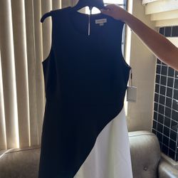White-black Calvin Klein Dress