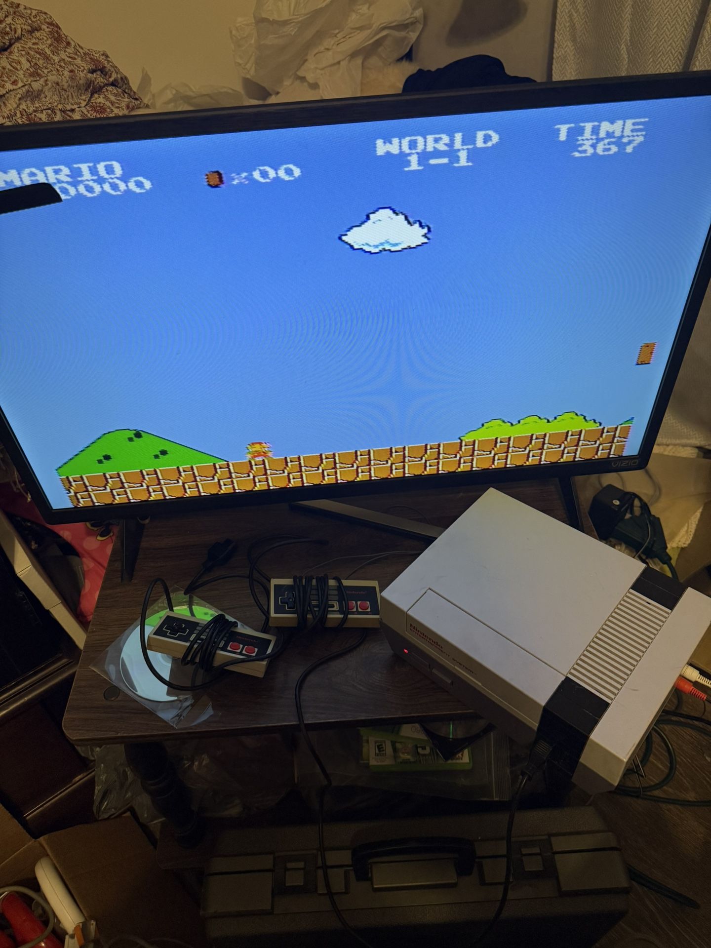 Nintendo NES system console with 3 controllers & Mario duckhunt, $120 firm no trades! NEW HDMI CONVERTER available $20, additional games are $10-$25 e