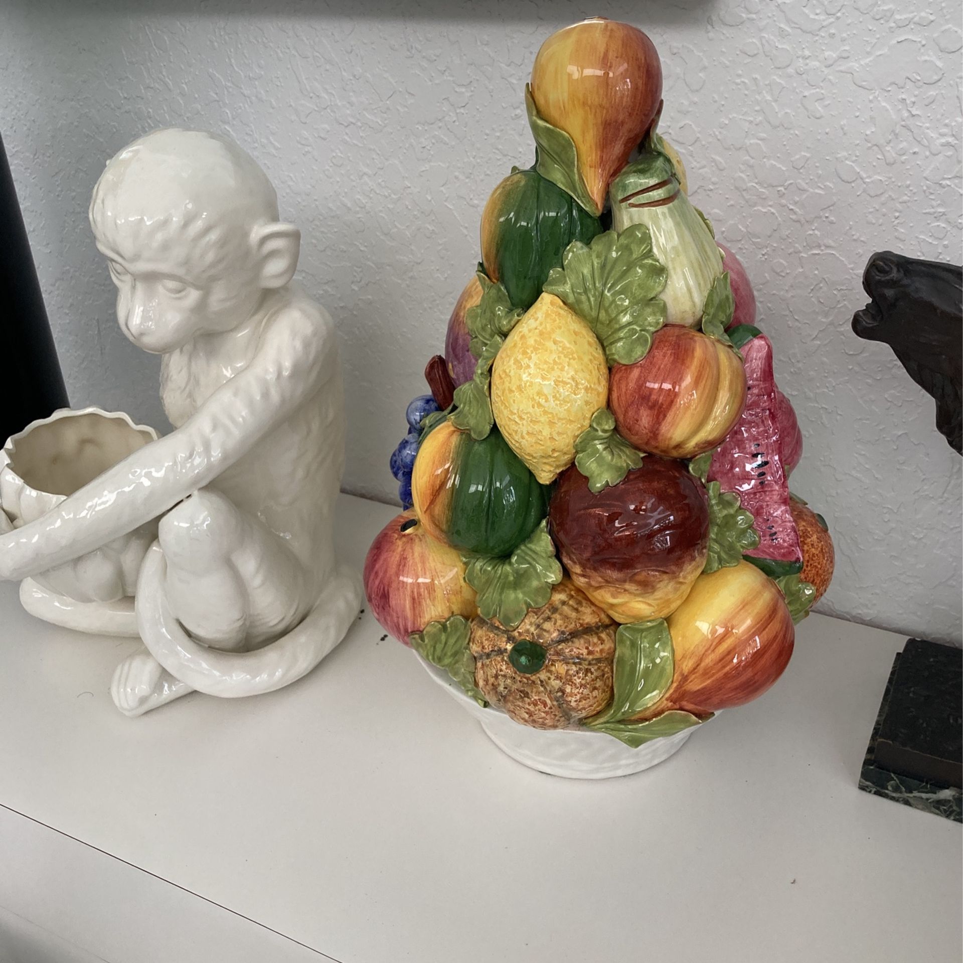 Vintage Italian Fruit Statue.  Fabulous Condition. 