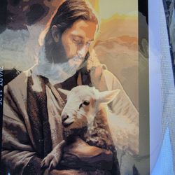 jesus christ with lamb diamond painting kit new