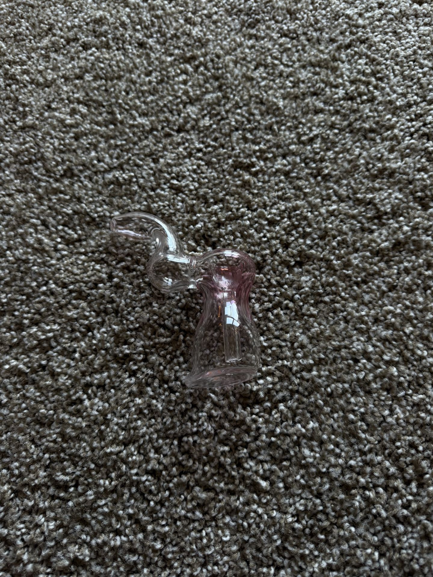 Pink Glass Bubbler