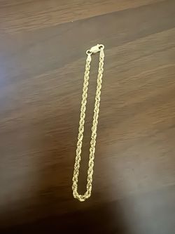 10k gold rope bracelet