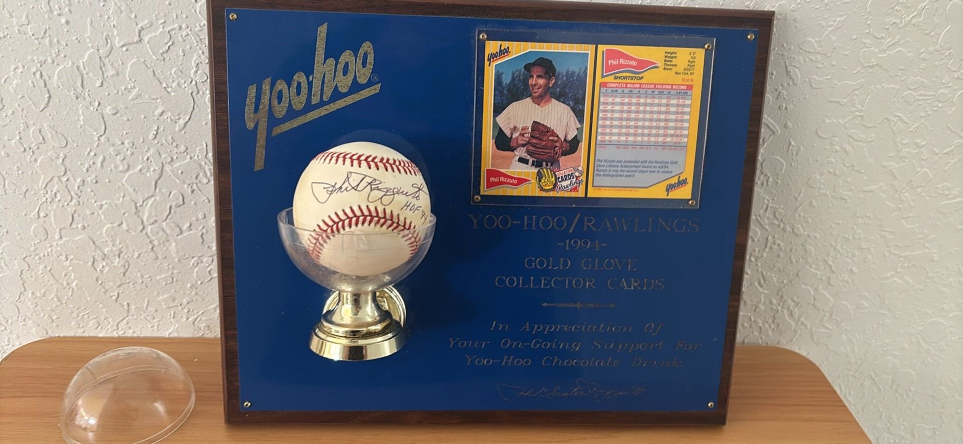 Phil Rizzuto HOF autographed baseball