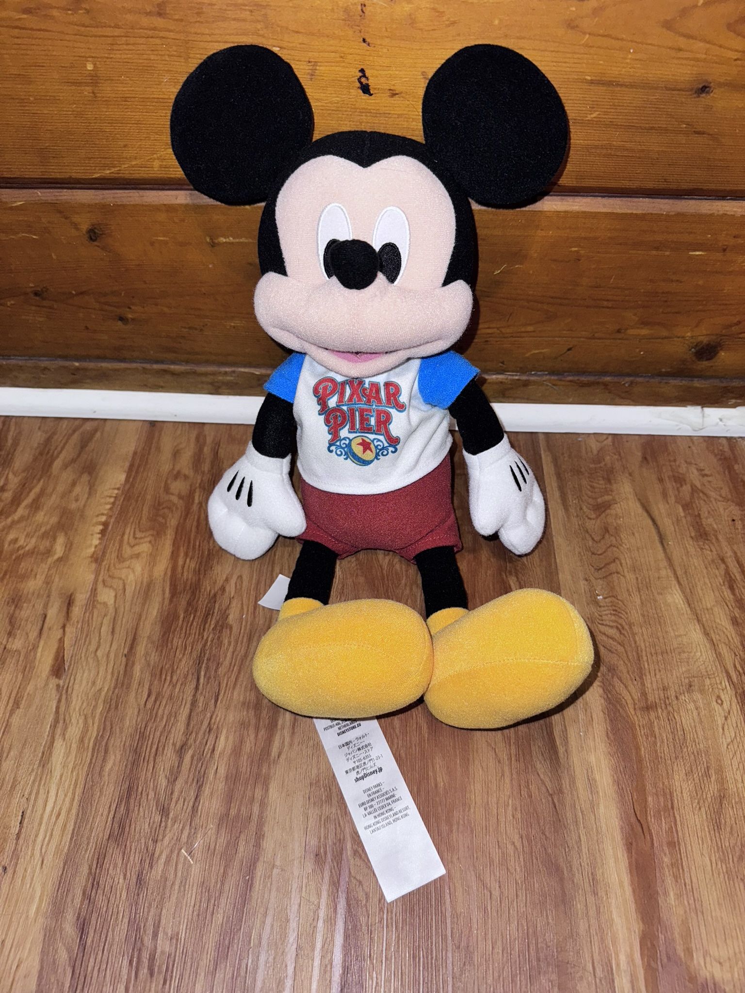 Disney Pixar Pier Mickey Mouse Stuffed Animal Plushie Doll Toy Peluche Disneylan