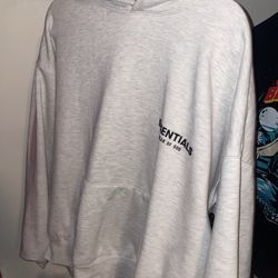Medium light gray essential hoodie
