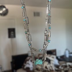 Idyllwind Turquoise silver Tone Horse Shoe turquoise stone Necklace women