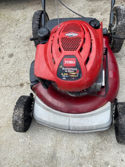 Toro lawnmower big motor 22cut big wheel push service