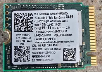 128gb PCIe SSD M.2