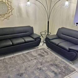 Black 🖤 Sofa Set ***** Delivery Available 